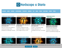 Tablet Screenshot of horoscopoadiario.com